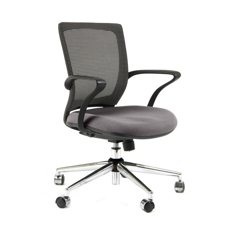 Silla TURIN Basic Marco negro Base Cromada
